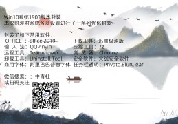 【win10】1903 Pro 私人定制版封装首发